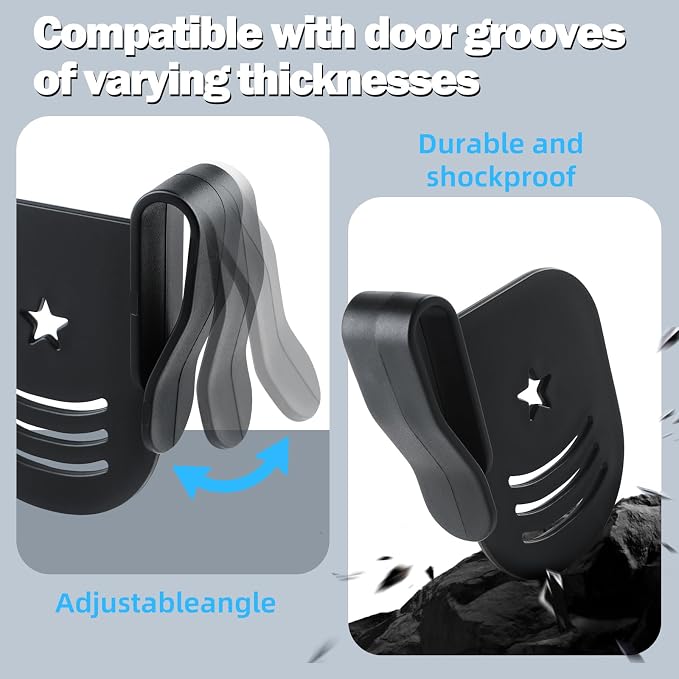 Car Door Side Storage Divider, Universal Side Door Storage Box Partition Baffle Car Side Organizer Car Door Compartment Storage Partition Board Accessories for Separation, 2PCS (Star)