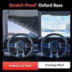 Exterior Windshield Cover for Ice and Snow, Graphene Grid Heavy-Duty Windshield Sun Shade, Car Snow Shield with Mirror Covers, Wiper Area Coverage for Cars, SUVs and Trucks, X-Large