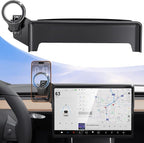 Magnetic Car Mount for Tesla Model Y 2020 2021 2022 2023 2024 & Model 3 2017 2018 2019 2020-2023: 360° Adjustable Car Touch Screen Phone Holder Made for Model 3/Y, for Magsafe iPhone Accessories