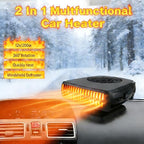 Car Heater, 12V 200W Car Heater Portable（ Plugs into Cigarette Lighter）, Portable Heater for Car, 360° Rotatable Car Defroster Windshield Heater