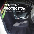 Waterproof Car Towel Seat Covers Front Seats for After Gym Workout,Auto Universal Interior Sweat Towels Cloth Bucket Carseat Cover Protector for Trucks SUV RV Boat Van (Black)