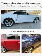 32Ft(10M) Door Edge Guard Black Car Guards Protector for Cars Rubber Auto Trim U Shape Build in Metal Sheet No Need Adhesive Easy to Cut Most