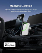Belkin MagSafe Vent Mount Pro - MagSafe Compatible Phone Mount for Car - Wireless Magnetic Phone Holder Mount for iPhone 17, iPhone 16, 15, Pixel 10, & More - Car Accessories (Certified Refurbished)