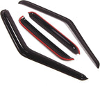 WD2-081 Dark Smoke 2 Pcs Set Window Visor (Outside Mount) Deflector Rain Guard Compatible with 1995-2005 Chevrolet Blazer