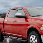 Voron Glass in-Channel Extra Durable Rain Guards for Ram 1500 Classic 2019-2024 Crew Cab, Window Deflectors, Vent Window Visors, 4 Pieces - 201232