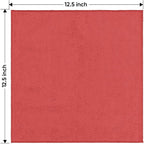 Red Microfiber Cleaning Cloth 50 Pack, 12.5 x 12.5 inch Microfiber Towels for Cars, Ultra Absorbent Car Washing Cloth, Lint Free Streak Free Cleaning Rags for Car, Kitchen, and Window