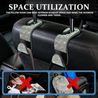 4PCS Bling Car Seat Headrest Hooks, Purse Holder for Car, Vehicle Back Seat Purse Handbag Hanging Holder with Crystal Rhinestone, Diamond Car Rear Seat Organizer for Vehicles (Colorful)
