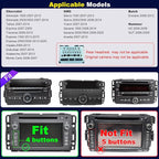 5GWifi Car Radio for GMC Sierra Chevy Silverado 1500/2500/3500 2007-2013, Acadia 2007-2012, Tahoe Yukon 2007-2014, Savana Equinox 7inch Stereo Touch Screen Carplay Android Auto GPS Camera