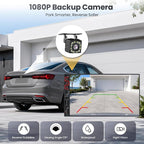 9" Double Din Car Stereo with Wireless Apple CarPlay & Android Auto,QLED IPS Touchscreen Car Radio,1080P Backup Camera, Mirror Link, Voice Control, Bluetooth 6.0, AM/FM, Type-C Fast Charging, EQ, SWC