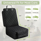 Dog Car Seat Cover, 2 Pack Waterproof Pet Front Seat Car Cover, Full Protection Dog Seat Protector with Side Flaps, Universal Size for Cars, Trucks, SUVs