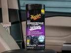 Meguiar's Quik Interior Detailer Wipes G13600, 6 Pack of 30 Count, 180 Total, Dashboard and Trim Cleaner for Leather, Vinyl, Rubber, Metal, LCD, Navigation Screens, Non-Greasy Touchups