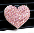 6 pcs Pink Heart Car Air Vent Clips Coquette Cute Girly Car Decor Accessories Interior Aesthetic Decorations Charm Stuff for Women Girl