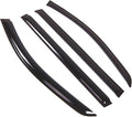 WD2-729 Dark Smoke 4 Pcs Set Window Visor (Outside Mount) Deflector Rain Guard Compatible with 2007-2012 Mercedes-Benz GL320 GL350 GL450 GL550