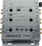 ATK2 3X Active Crossover Processor (Silver) – 8.5 Volts, 2-Way and 3-Way, Remote Bass Control Included, Built-In Crossovers, Level Adjust
