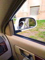 Blind Spot Mirror, 3-3/4" Round HD Glass Convex Aluminum Frame Wide Angle Rear View Mirror For Large Vehicles, Car Suv Truck(Pack Of 2)