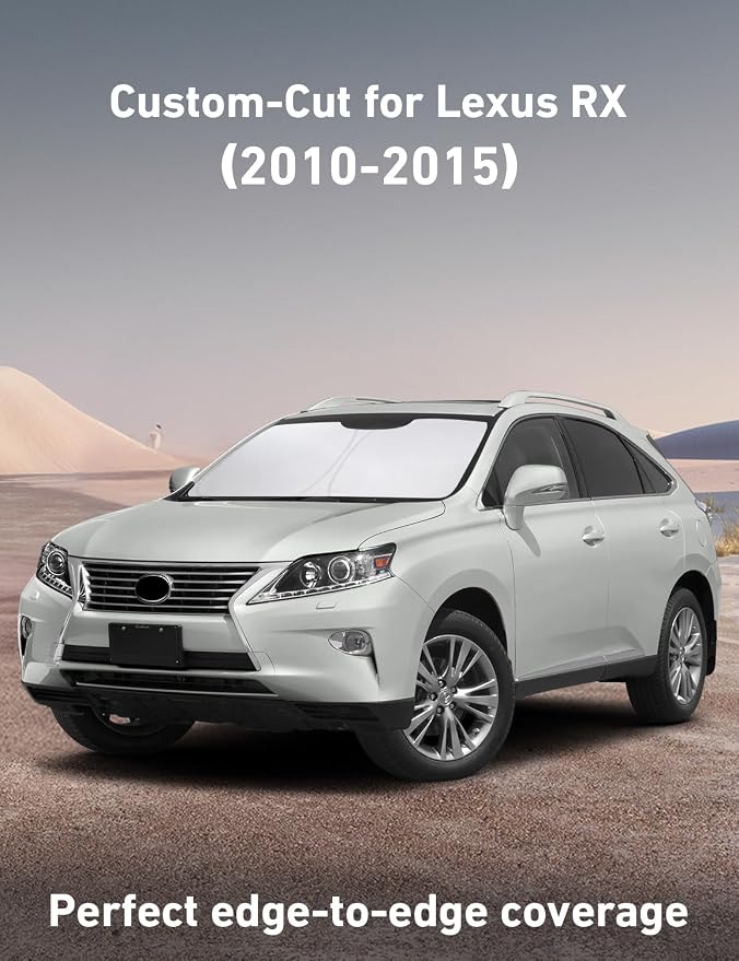 Windshield Sunshade Compatible for Lexus RX 300 350/350h 450/450h 2010-2013 2014 2015, Sun Visor for Front Windshield & Window Sun Shade Cover, UV Heat Blocker & Protector, Car Accessories