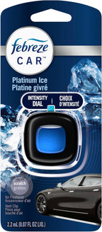 Car Air Freshener, Odor-Fighting Automotive Vent Clip, Scented Car Accessories, Long Lasting for Strong Odors, Platinum Ice Scent, 1 Count