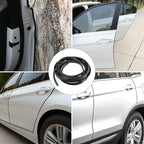16.5Ft Car Door Edge Guards - Black Universal Fit Door Edge Protector, Rubber U Shape Automotive Door Trim Molding for Sedans Trucks SUV ATV - No Glue Required (Black, 16.5FT)