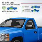 Goodyear Shatterproof in-Channel Window Deflectors for Trucks Chevrolet (Chevy) Silverado/GMC 1500 Sierra 2007-2013 Regular Cab, Rain Guards, Vent Visors Deflector, Truck Accessories, 2pcs - GY007737