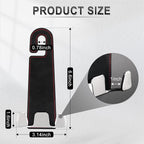 Car Seat Headrest Hook, Premium Suede Double Hook 2 Pack, Universal Hanging Accessories for Purse, Bag, Groceries - Car Interior Accessories (Black)