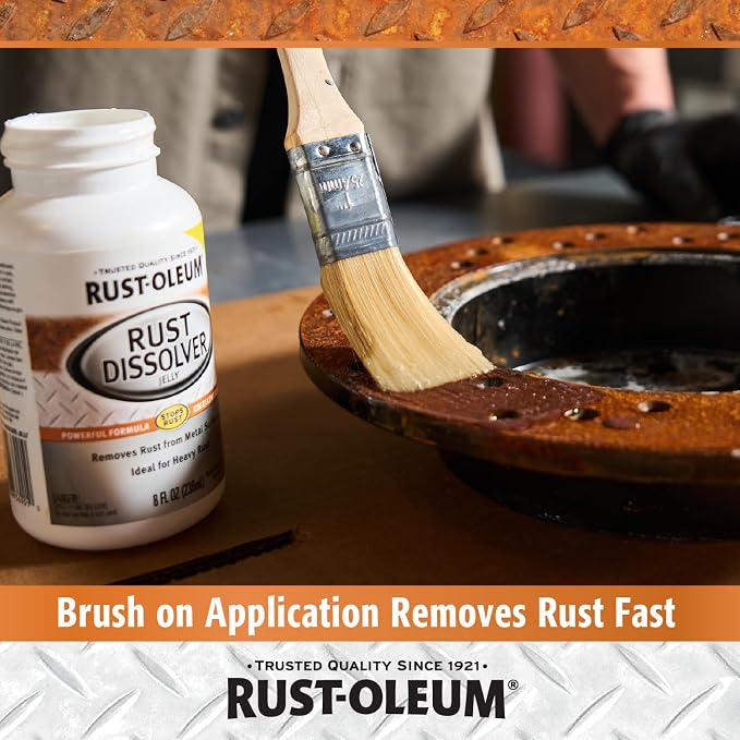 Rust Dissolver Jelly | Heavy-Duty Corrosion Remover for Metal Tools, Cars, Bikes, Grills, Bolts, Firearms & More | 8 oz