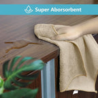 Brown Microfiber Cleaning Cloth, 8 Pack Cleaning Towels for Kitchen, Lint Free, Scratch-Free, Highly Absorbent, and Reusable Cleaning Rags for House, Window and Glass, Cars, 11.5 X11.5 inch