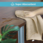 Brown Microfiber Cleaning Cloth, 50 Pack Cleaning Towels for Kitchen, Lint Free, Scratch-Free, Highly Absorbent, and Reusable Cleaning Rags for House, Window and Glass, Cars, 11.5 X11.5 inch