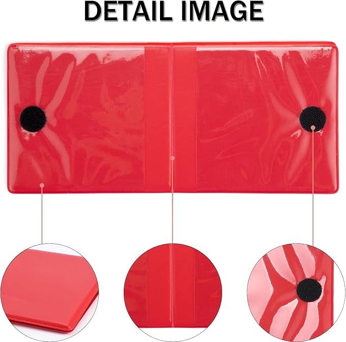Car Registration and Insurance Card Holder, Vehicle Glove Box Car Organizer, Interior Car Accessories for Documents, Cards, License - 2 Pack