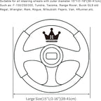 Car Steering Wheel Covers for Women Girl Padded Carbon Fiber PU Leather Cute Cartoon Auto Interior Accessories for Jeep, Truck, Universal, Anti Slip, Pink, Large Size, 15.2-16in