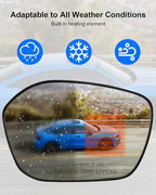 Passenger Side Mirror Glass Fit for Honda Civic Acura Integra 2022 2023 2024 2025 Replace 76203T20A21, Rearview Mirror with Blind Spot and Heated, Right