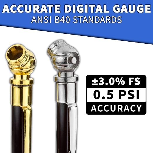 Pencil Tire Pressure Gauge - 12 Pack - Bulk Heavy Duty 0-50 PSI Hard Polymer Pen Mechanical Air Gauge for Cars, Trucks, Motorcycles, Bicycles - for Replacement Roadside Emergency Kit