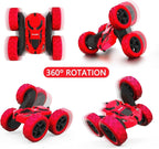 RC Stunt Car for Kids Ages 6–12, 360° Rotating Remote Control Car with LED Lights, 4WD Electric Toy Vehicle, USB Rechargeable, Perfect Birthday, Holiday for Boys & Girls
