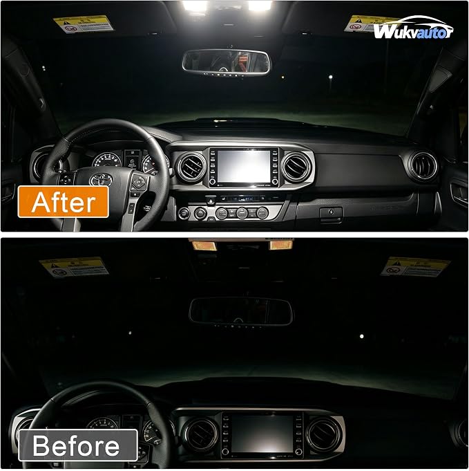 for 2016-2023 Toyota Tacoma Interior Lights | Compatiable with 2016-2023 Toyota Tacoma Interior Lights Kit Package Super Bright 6000K White LED