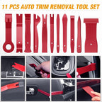 330Pcs Trim Removal Tool, Auto Push Pin Bumper Retainer Clip Set Fastener Terminal Remover Tool Adhesive Cable Clips Pry Kit Car Panel Radio Removal Auto Clip Pliers, Red