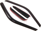 Outside Mount Window Vent Visors Rain Guards Compatible with Chevy C1500 Extended Cab 1988-2000 | Side Window Wind Deflectors Rain Shields | Smoke Tinted, 4 Pcs Set, DGWV-066