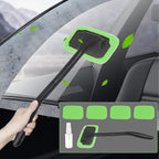 Car Window Cleaner Tool Kit,Microfiber Car Windshield Cleaner Inside with 4PCS Soft Reusable Cloth Cover,Universal Removable Car Glass Cleaner Tool Kit Car Cleaning Tools