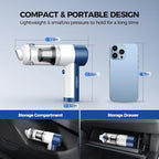 Car Vacuum/Air Duster Portable Cordless - 16000PA High Power Handheld Vacuum with 85,000RPM Brushless Motor, 4-in-1 Rechargeable Mini Vacuum & Blower & Pump for Car Detailing, Home, Office, Pet Hair