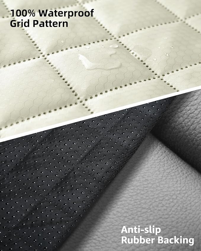 Waterproof Scratchproof Pet Bench Seat Covers for Cars, SUVs, Nonslip Durable Back Seat Cover for Dogs, 600D Oxford Fabric, Machine Washable