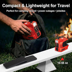 220W Power Inverter Compatible with Milwaukee 18V Battery, DC 18V to AC 110V-120V Portable Power Supply Inverter with 1 AC Outlet, 1 USB & Type-C, 1 12V DC & 200LM LED (Tool Only)