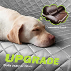 Dog Car Seat Cover for Back Seat 53.54 * 23.62 in, Car Window Fixing for Maximum Car Protection, Leather Fabric Back Seat Extender for Dogs, Waterproof & Scratch-Resistant, Support to 330 lbs