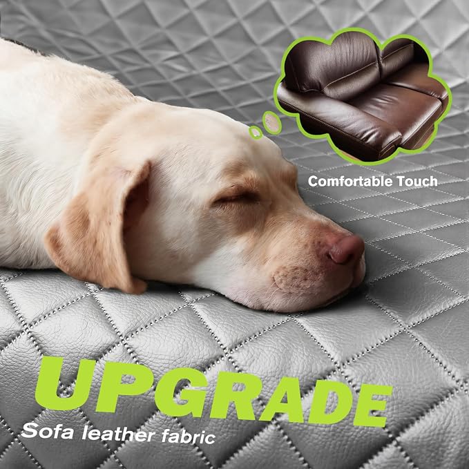 Back Seat Extender for Dogs 56.29 * 28.74 in, Car Window Fixing for Maximum Car Protection, Leather Fabric Dog Car Seat Cover for Back Seat, Waterproof, Scratch-Resistant, Support to 330 lbs