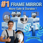 12 inch Acrylic Convex Mirror, Adjustable Wide Angle View Indoor Security Mirror, Corner Security Blind Spot for Warehouse, Office, Parking Garage and Traffic Safety