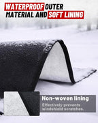 UTV Windshield Snow Cover Compatible with Cfmoto Uforce 1000/1000 XL 2019-2025 and U10 Pro, Waterproof Transport Windshield Protector for Ice and Snow (Black)