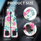 Car Seat Headrest Hook, Universal Leather Cute Hanger Holder Hook, Storage Organizer Interior Accessories for Purse Bags Handbag Cute Colorful Boho Flowers