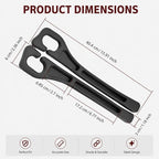【Compatible with bmw】 Car Seat Gap Filler Compatible with bmw x1, x3, x5, Car Organizer Front Seat 2-in-1 Storage No-Drop Storage(2 Pack, Black)