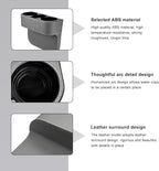Car Seat Gap Filler Organizer, PU Leather Auto Front Seat Organizer Console Side Filler w/Cup Holder, Multifunctional Bottle Phone Holder Crevice Fillers for Most Car (Gray)