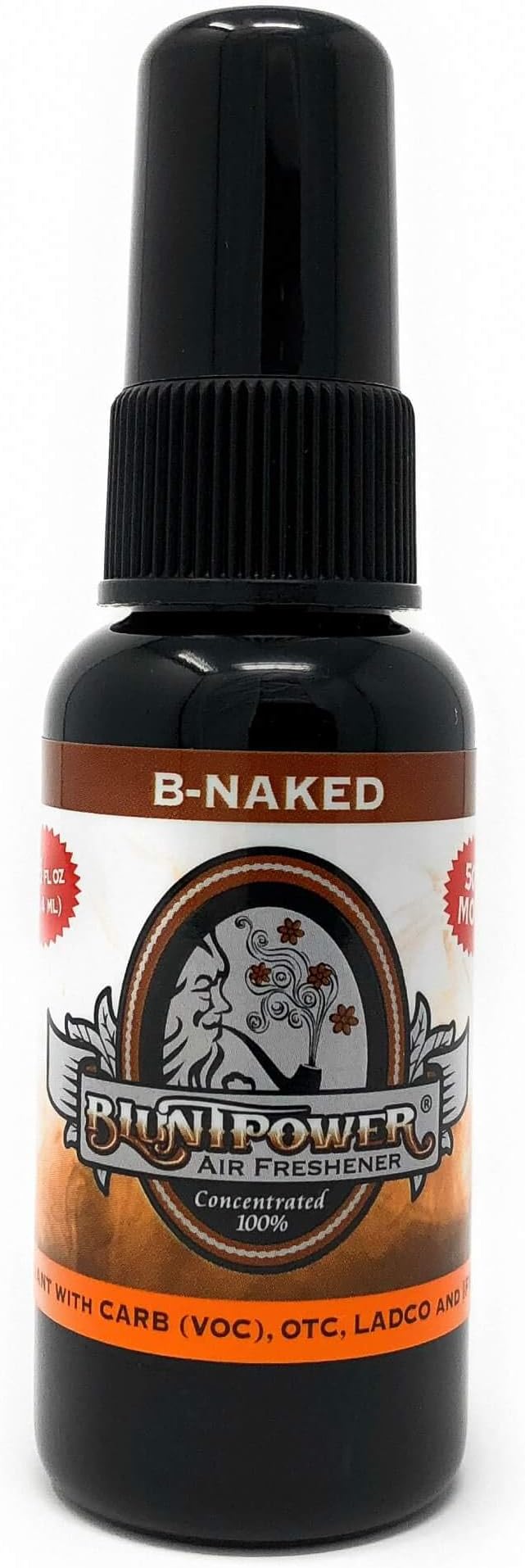 (B-Naked, 1 Pack) Concentrated Air Freshener for Room and Car Spray - Oil-Based Diffuser Spray Bottle - Long-Lasting Bathroom Spray, Car Freshener, & Odor Eliminator Spray