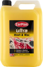 Ultra Wash & Wax Car Shampoo, 169 fl oz (1.3 Gallon) pH Neutral Soap Cleans, Shines & Protects Paint for Bucket Wash with Wash Mitt