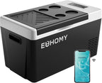12 Volt Refrigerator, 23QT(22L) Compressor Electric Cooler APP Control, Car Fridge -4℉~68℉, Portable Refrigerator 12/24V DC 100-240V AC, Portable Freezer for Camping, Boat, Travel