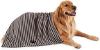 Pet Grooming Towel Collection Absorbent Microfiber X-Large, 41x23.5", Striped Black